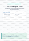 EYFS 2 Year Progress Check Template Digital Download