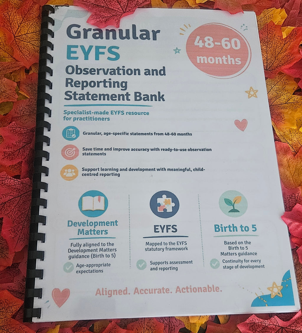 EYFS Observation & Reporting Statement Bank (Birth to 5 Years)