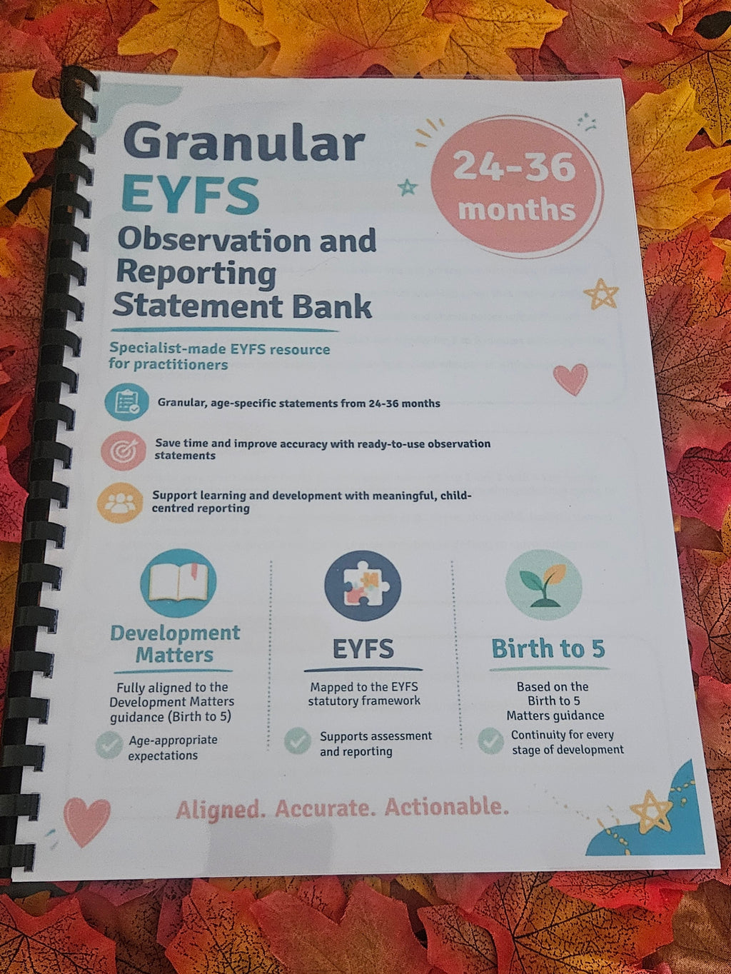 EYFS Observation & Reporting Statement Bank (Birth to 5 Years)