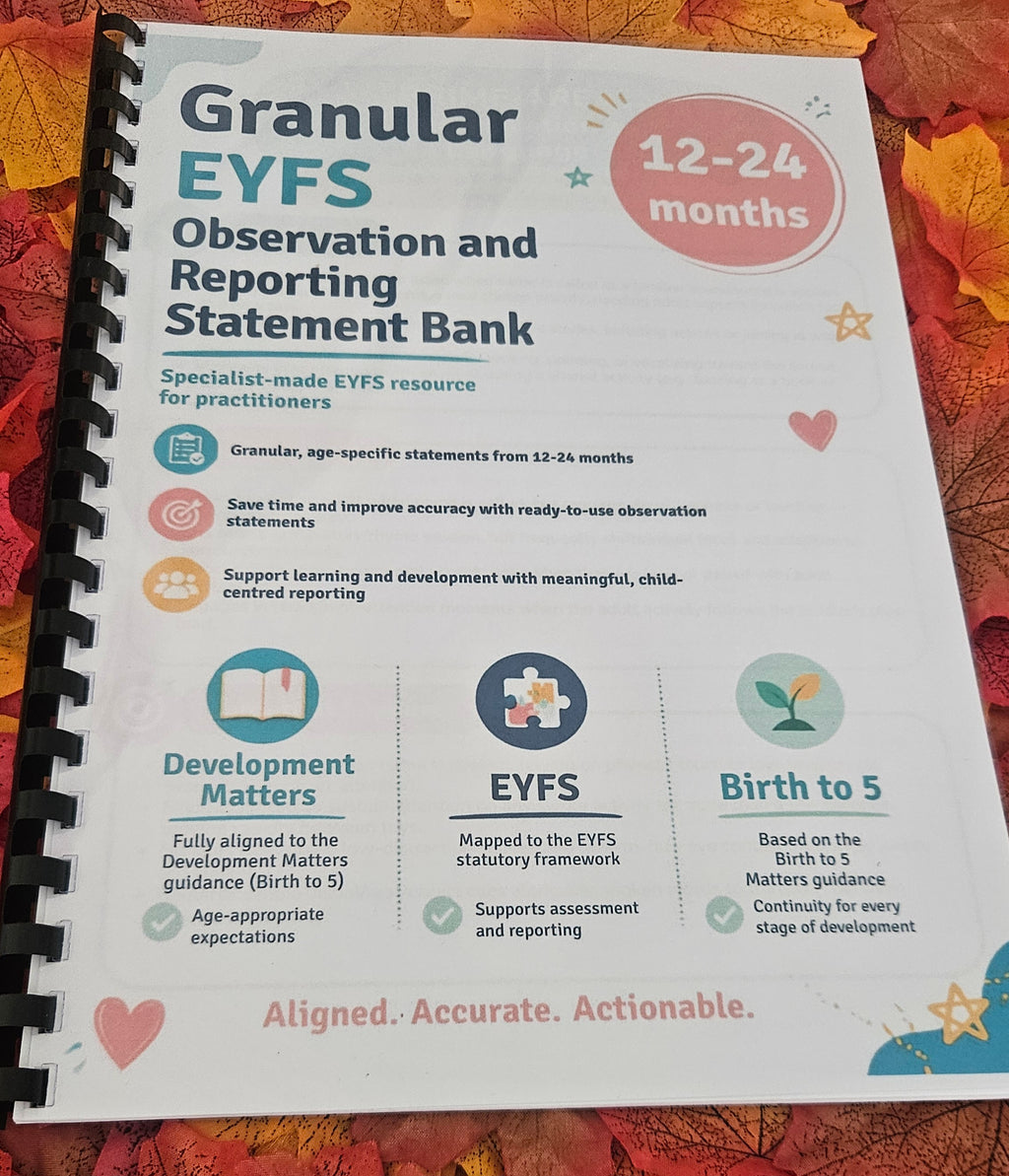 EYFS Observation & Reporting Statement Bank (Birth to 5 Years)
